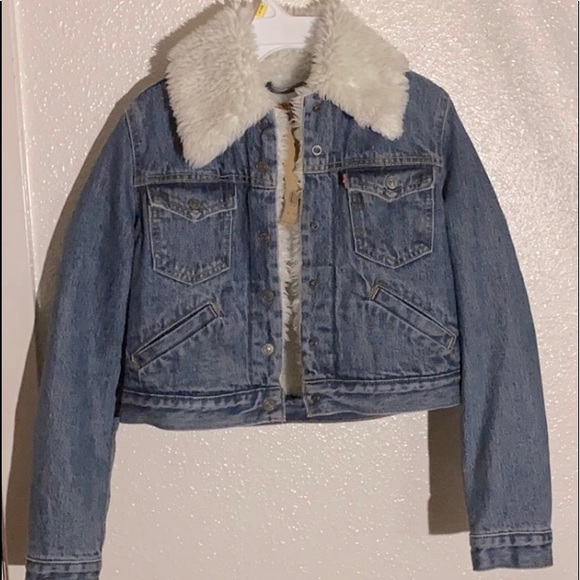 levis jean fur jacket